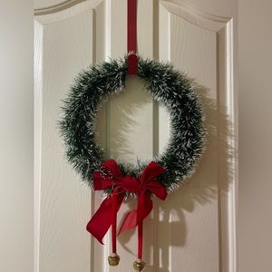 Christmas wreath and holder